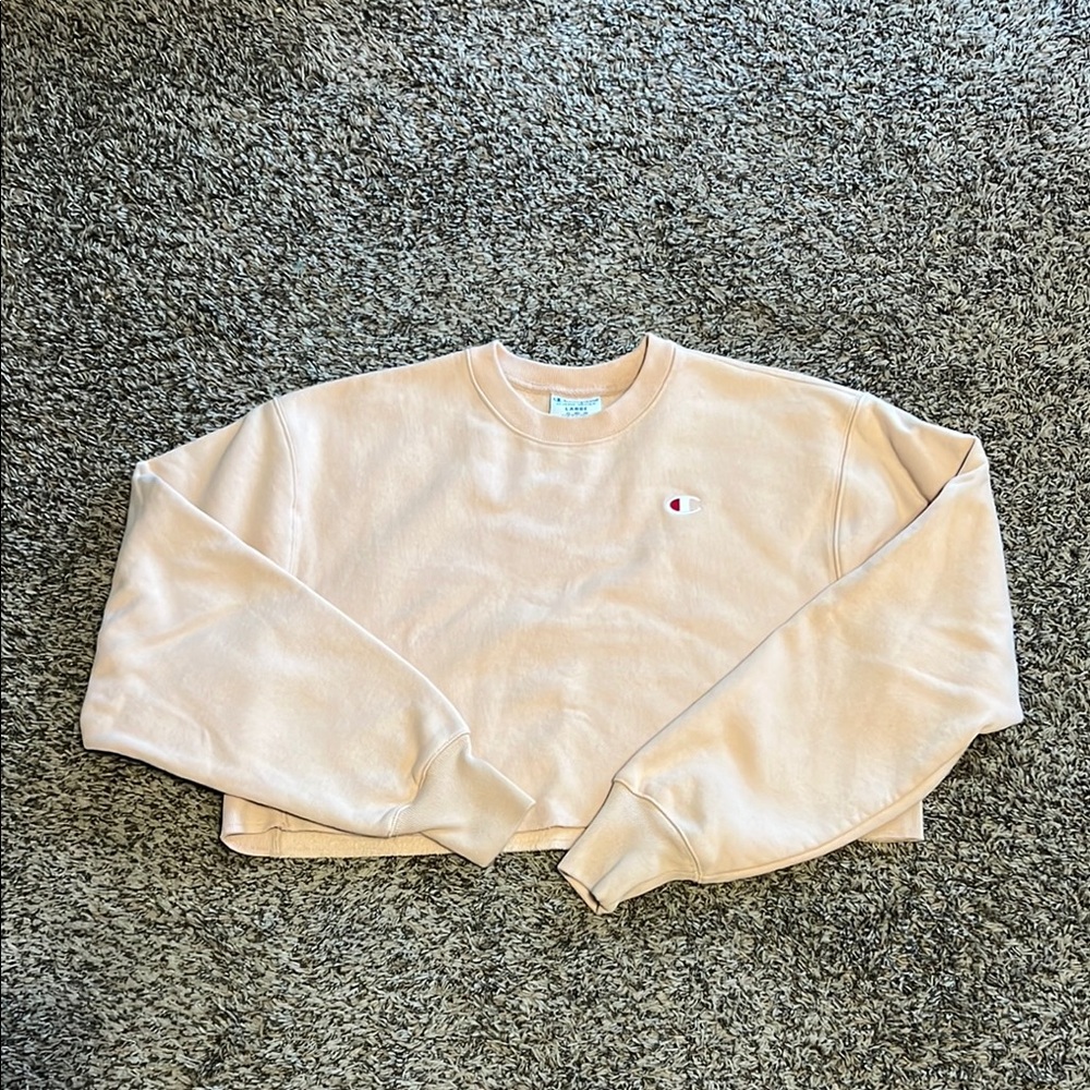 Champion Peach Cropped Sweatshirt